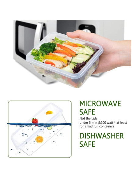 Contenedor de Almacenamiento de Alimentos FOOYOO 32 Piezas Hermético Contenedor de Almacenamiento de Alimentos FOOYOO 32 Piezas Hermético