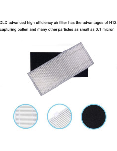 Kit de Repuestos para Aspiradora Robótica eufy 11S Max - 1 Rodillo, 4 Cepillos Laterales, 3 Filtros 2