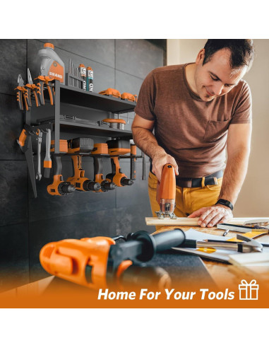 Organizador de Herramientas Eléctricas Satiarep 3 Capas Metal Negro