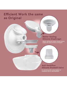 Diafragma de Silicona Momcozy M9 - Paquete de 6 Piezas Libre de BPA 2