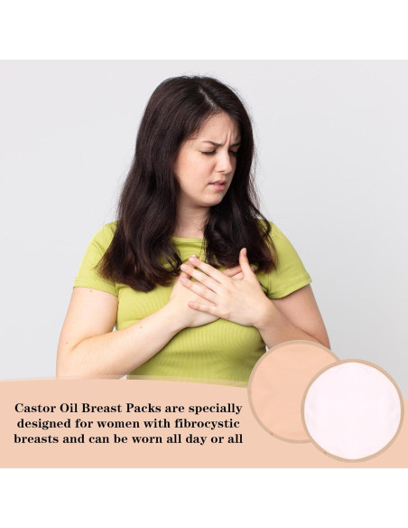 Paquete de 2 Almohadillas de Aceite de Ricino HJZHII 23.5cm