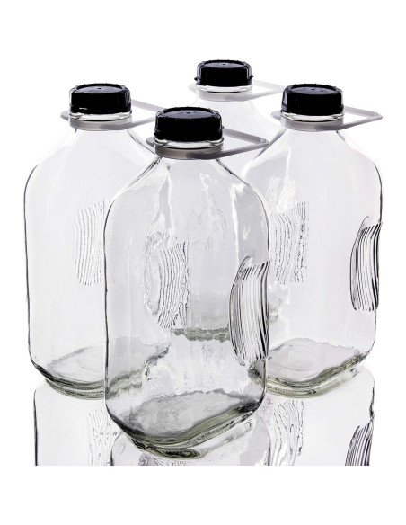 Botellas de Vidrio Pesadas North Mountain Supply 64 Oz - 4 Pzas