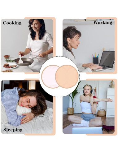 Paquete de 2 Almohadillas de Aceite de Ricino HJZHII 23.5cm