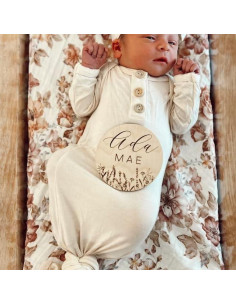 Conjunto Saco Anudado Bebé 0-3 Meses Merqwadd 2 Paquetes 2