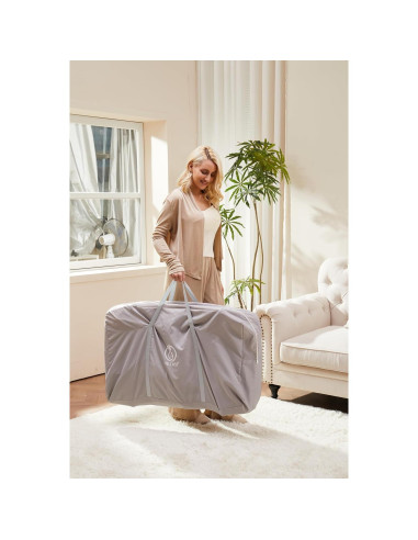 Cuna de lado Nezmdi BBC001 con colchón ajustable y malla