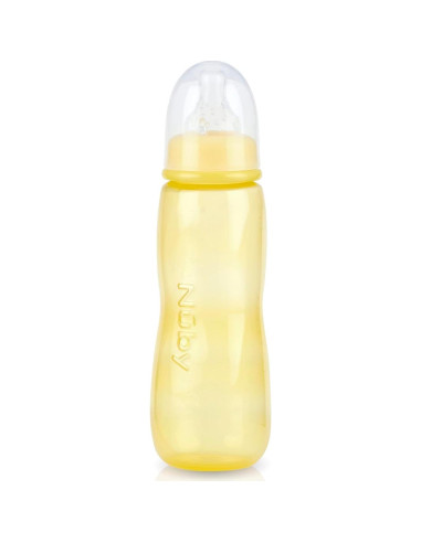 Botella Estándar Nuby 236.6ml con Pezón Flujo Medio 3+ Meses