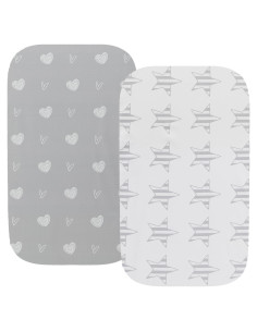 Sábanas Impermeables para Cuna Fadacudan 2 Piezas Jersey Suave