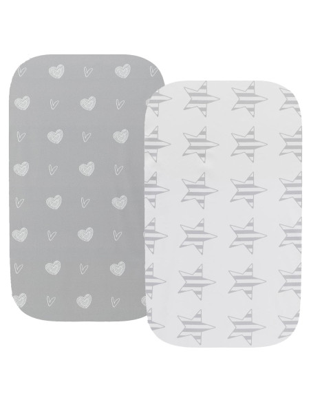 Sábanas Impermeables para Cuna Fadacudan 2 Piezas Jersey Suave