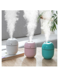 Mini Humidificador Ultrasónico MKent 220ML USB con Luz LED