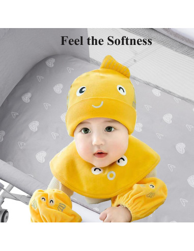 Sábanas Impermeables para Cuna Fadacudan 2 Piezas Jersey Suave