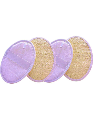 Esponja Exfoliante Natural de Lufa Jaunty - Paquete de 3 Piezas