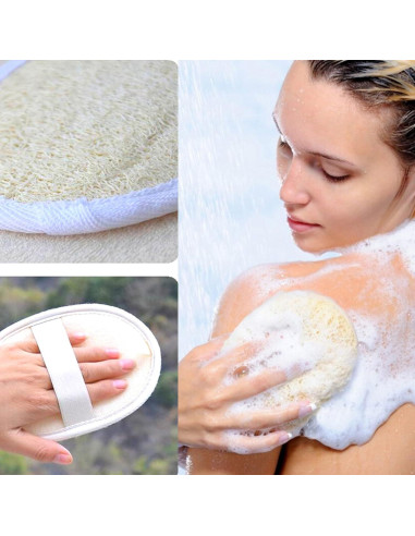 Esponja Exfoliante Natural de Lufa Jaunty - Paquete de 3 Piezas