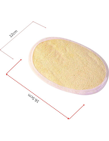 Esponja Exfoliante Natural de Lufa Jaunty - Paquete de 3 Piezas