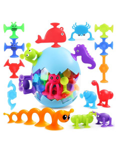 30 Juguetes de Baño Auvitaya para Bebés y Niños 3-8 Años