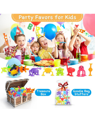 30 Juguetes de Baño Auvitaya para Bebés y Niños 3-8 Años