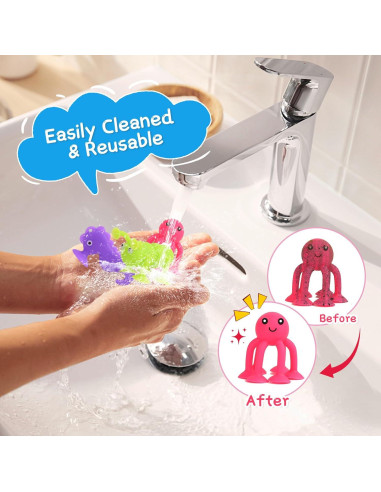 30 Juguetes de Baño Auvitaya para Bebés y Niños 3-8 Años