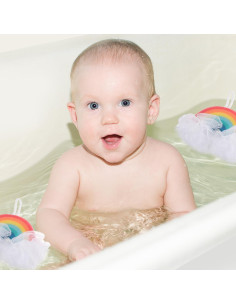 Esponjas de Baño Exfoliantes Healvian Arcoíris 2 Pcs 23x12 cm 2