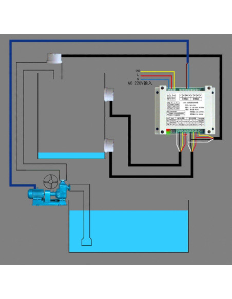 Controlador de Nivel de Agua Topyond, Sensibilidad Ajustable AC100-260V