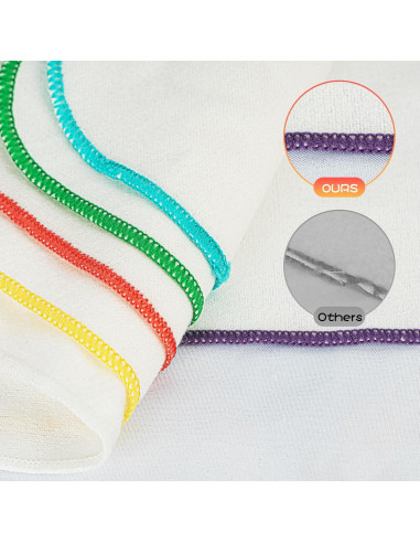 54 Toallitas de Tela Reutilizables para Bebés con Dispensador Azul