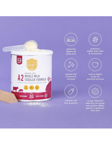 Fórmula de Leche Entera A2 Serenity Kids 360g - Orgánica