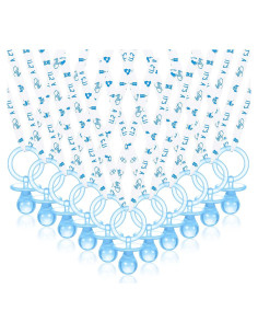 Collares de Chupetes para Baby Shower Junkin 60 Piezas Azul