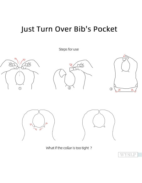 Baberos Desechables para Bebés Sirena 25pcs Impermeables