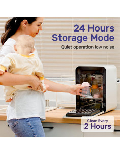 Secador de Botellas para Bebés NCVI 12L con Luz UV 2