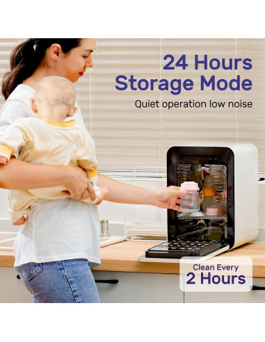 Secador de Botellas para Bebés NCVI 12L con Luz UV