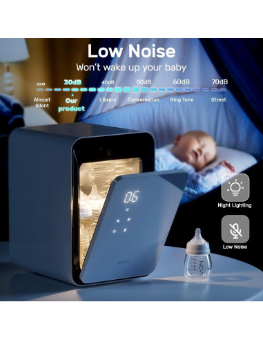 Secador de Botellas para Bebés NCVI 12L con Luz UV