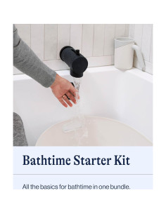 Kit de Baño para Bebés Lalo - Baera, Taza y Cubierta Salvia 2