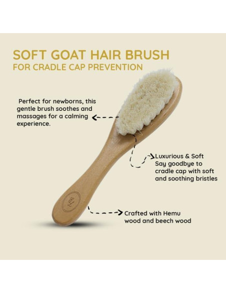 Juego de Cepillos de Madera para Bebés Everything Littles - 3 Piezas