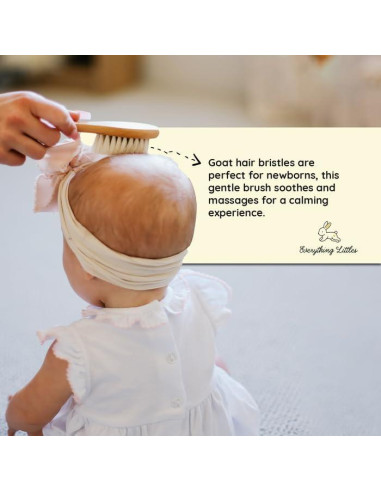 Juego de Cepillos de Madera para Bebés Everything Littles - 3 Piezas