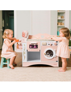 Cuna de Muñeca ROBUD Rosa con Asiento y Esterilizador 2