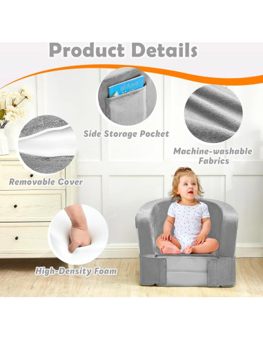 Cama de Viaje 2-en-1 QUCHI para Niños Pequeños - Plegable y Portátil