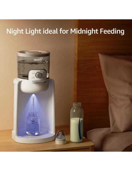Calentador de Biberones Grownsy K301-W, Agua Caliente Instantánea 4 Temperaturas