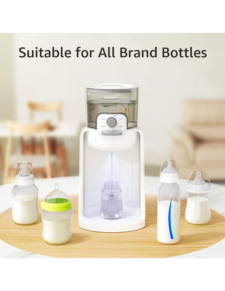 Calentador de Biberones Grownsy K301-W, Agua Caliente Instantánea 4 Temperaturas