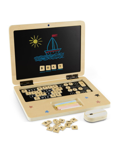 Juego de Simulación de Computadora de Madera Amusty - 41 Teclas Magnéticas