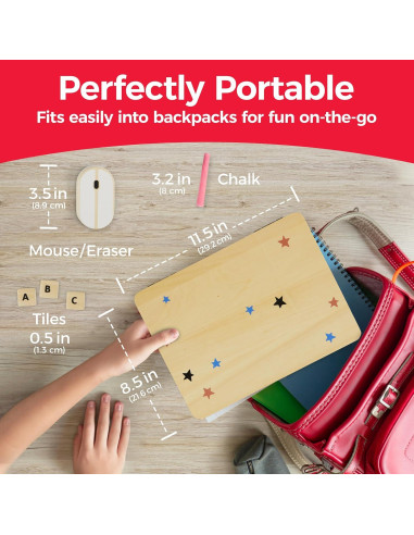 Juego de Simulación de Computadora de Madera Amusty - 41 Teclas Magnéticas