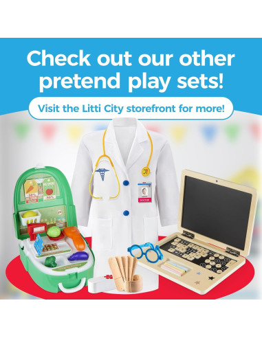 Juego de Simulación de Computadora de Madera Amusty - 41 Teclas Magnéticas