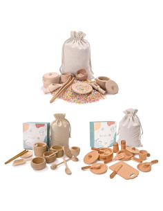 Caja Sensorial Montessori de Madera para Niños 36 meses+