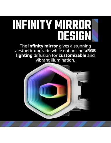 Cooler Master MasterLiquid 360 Core II Blanco AIO Enfriador CPU