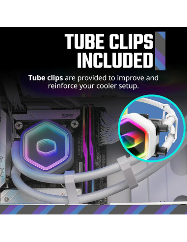 Cooler Master MasterLiquid 360 Core II Blanco AIO Enfriador CPU