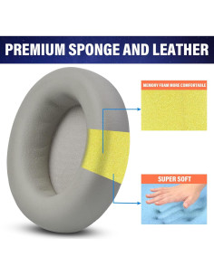 Cojines de Repuesto QKIIP para Auriculares Beats Studio Pro 2