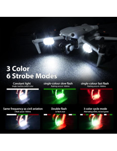 Luz Estroboscópica STARTRC PHOTO para Drones - 2 PCS, 5 Modos 2