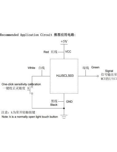 Sensor de Nivel de Líquido Capacitivo HJJS CLS03 - Paquete de 2