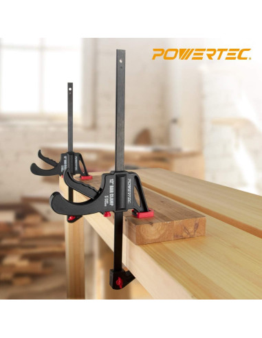 Abrazaderas de Palanca POWERTEC 24" con Separador 30" 2PK