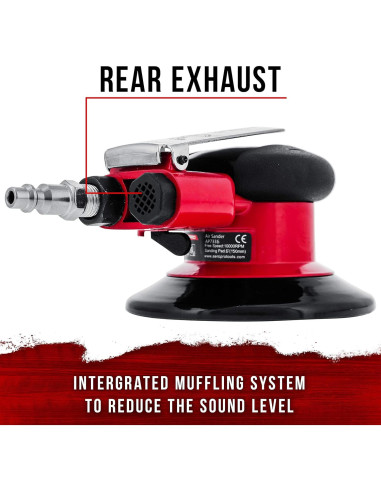 Lijadora de Palma Neumática TCP Global 6" Doble Acción
