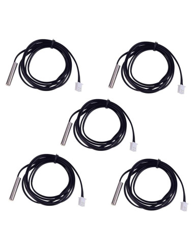 Sensor de Temperatura NTC 100K 1% HiLetgo 5 Piezas 1m