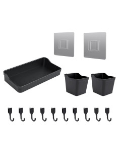 Organizador de Pared Pegboard EVDBOBO - 25 Accesorios Blancos