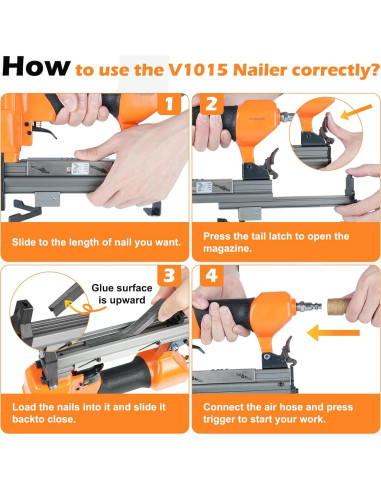 Clavadora Neumática KAMSIN V1015 para Marcos de Fotos